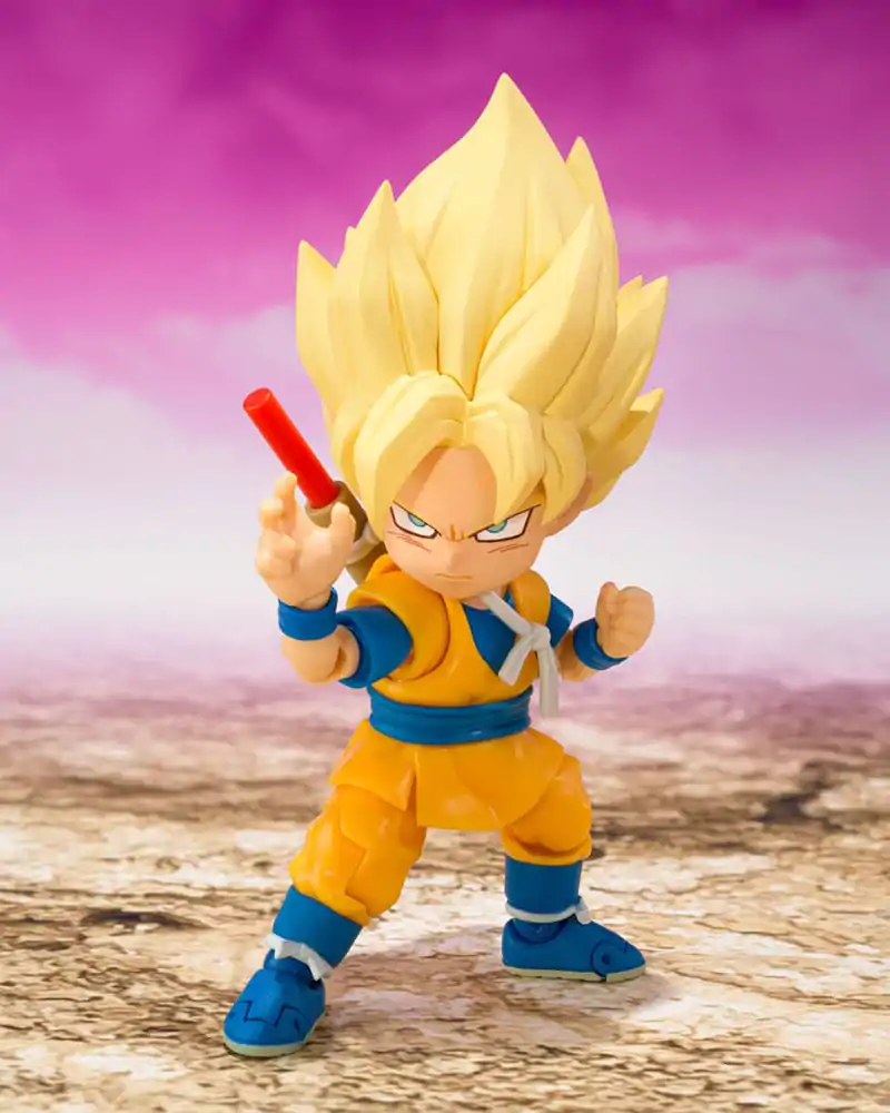 Figurină de acțiune Dragon Ball S.H.Figuarts Super Saiyan Son Goku (mini) Daima 8 cm poza produsului