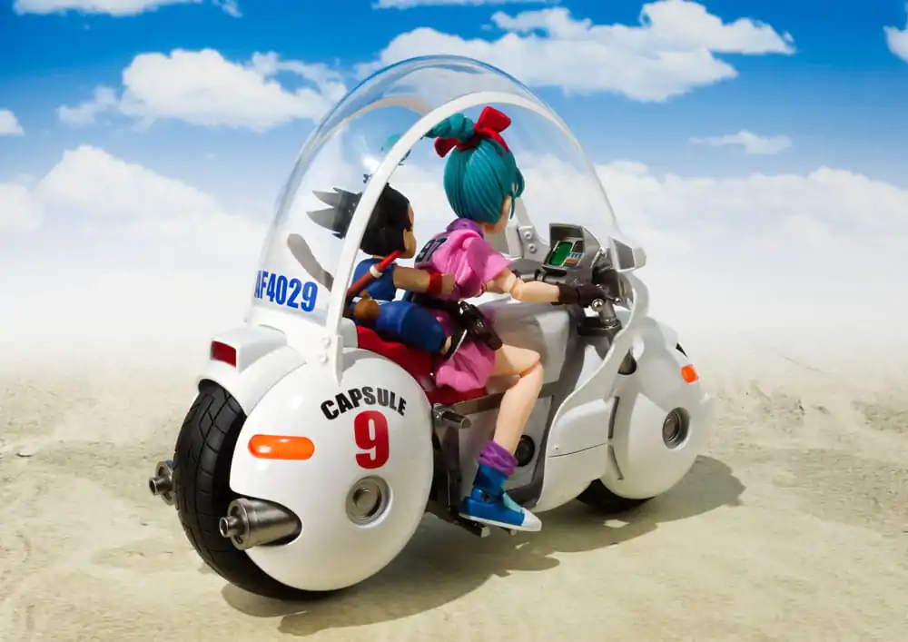 Dragon Ball S.H. Figuarts Vehicle with Figure Motocicletă Bulma's Motorcycle Hoipoi Capsule No. 9 17 cm poza produsului
