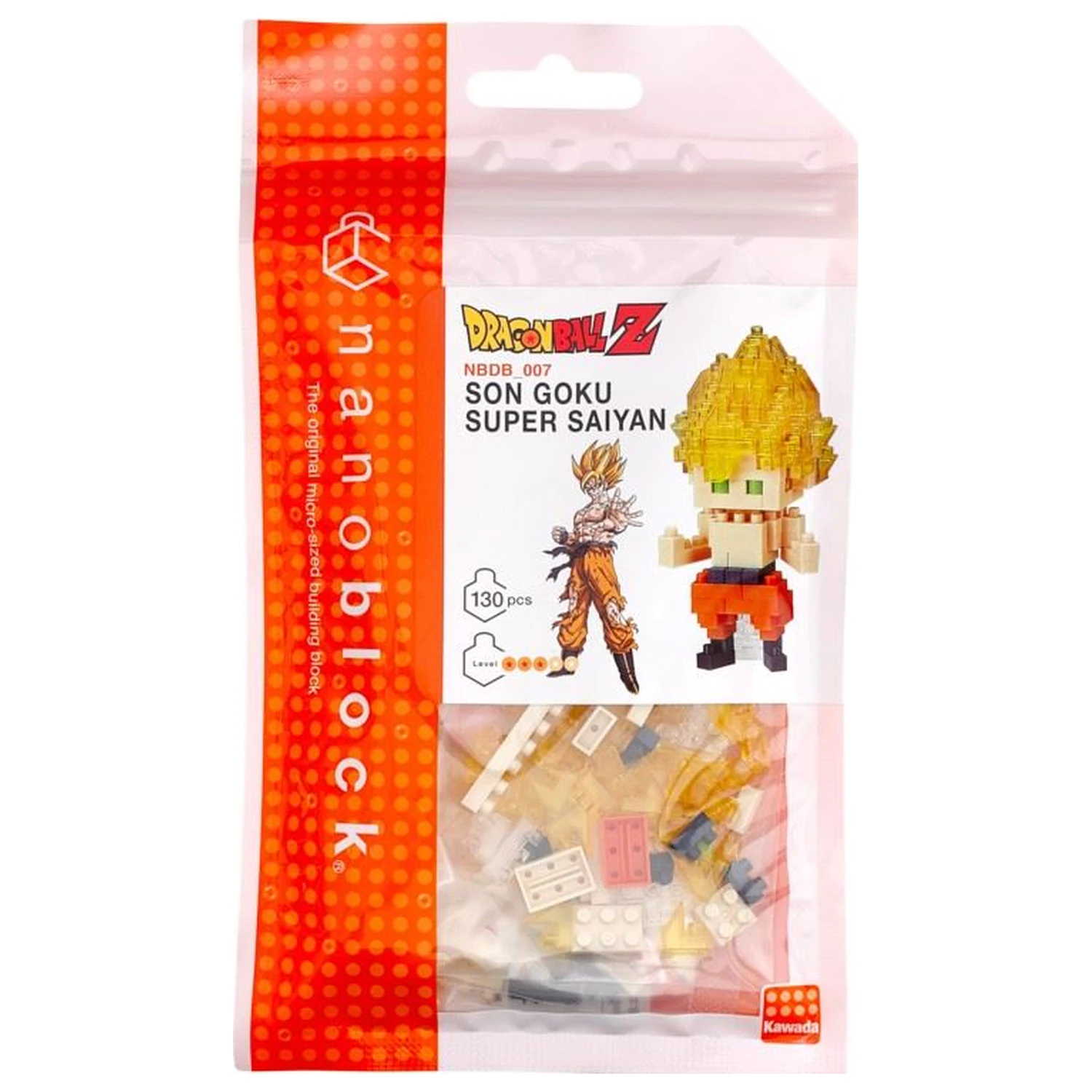 Dragon Ball Son Goku Super Saiyan Figurină Nanoblock 10cm poza produsului