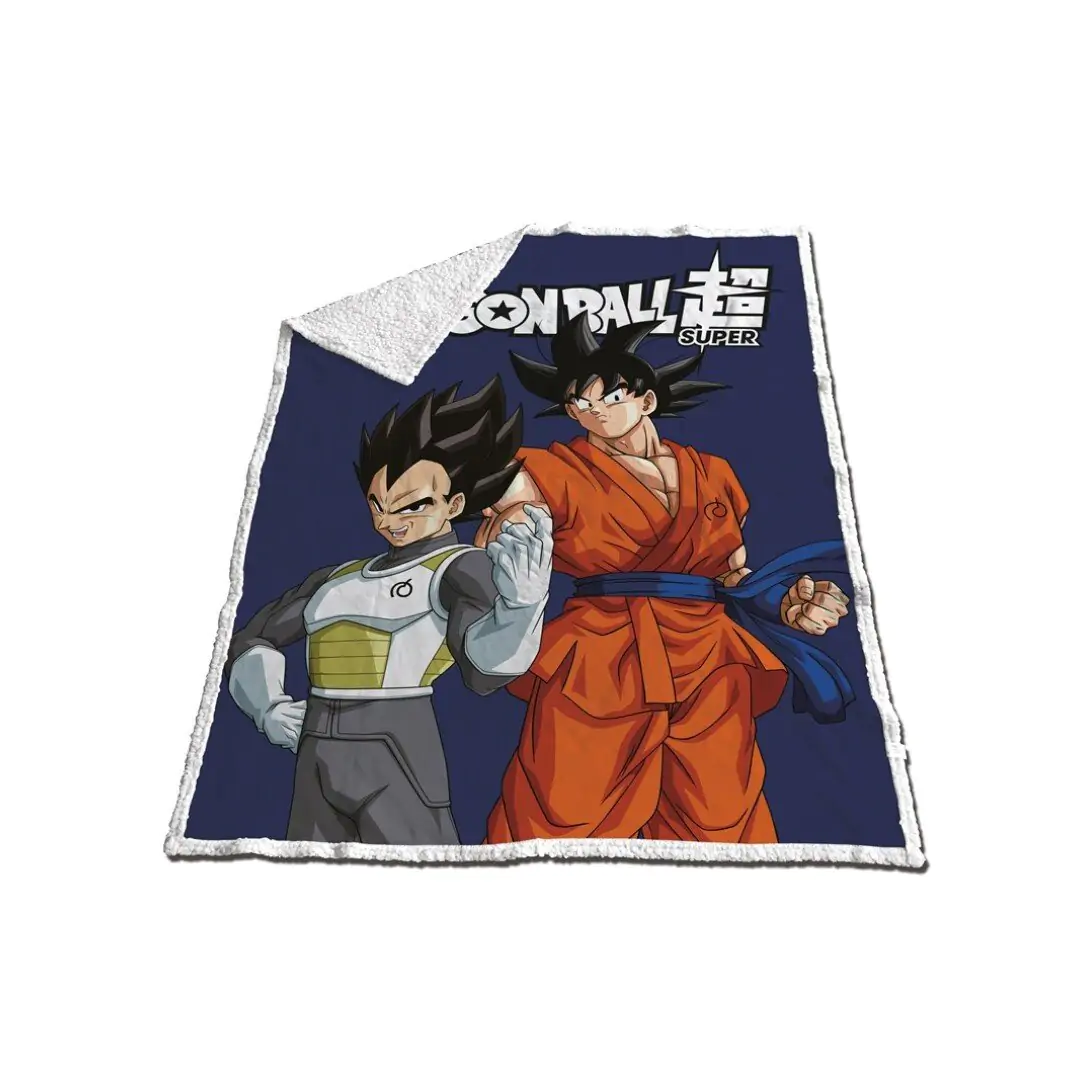 DRAGON BALL SUPER Pătură Sherpa 120x150cm Son Goku & Vegeta poza produsului