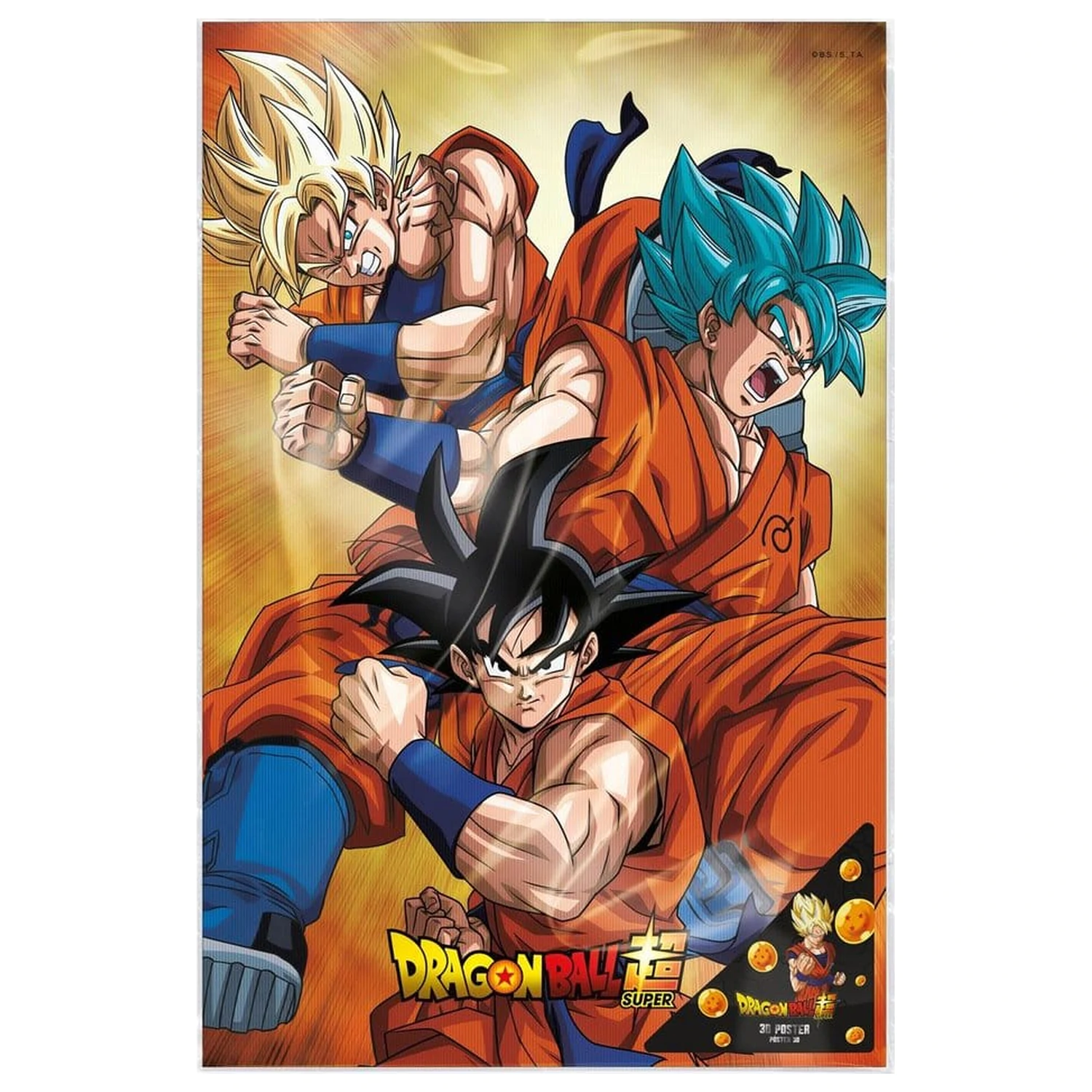 Dragon Ball Super Poster 3D Champa Goku 38 x 58 cm poza produsului