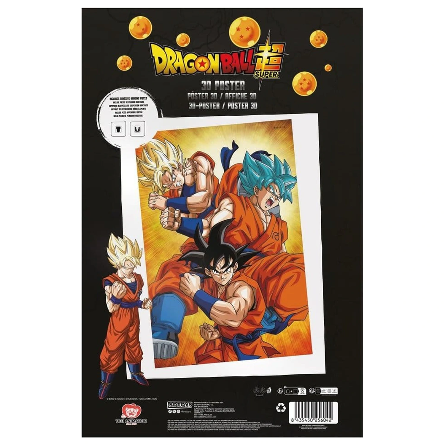 Dragon Ball Super Poster 3D Champa Goku 38 x 58 cm poza produsului