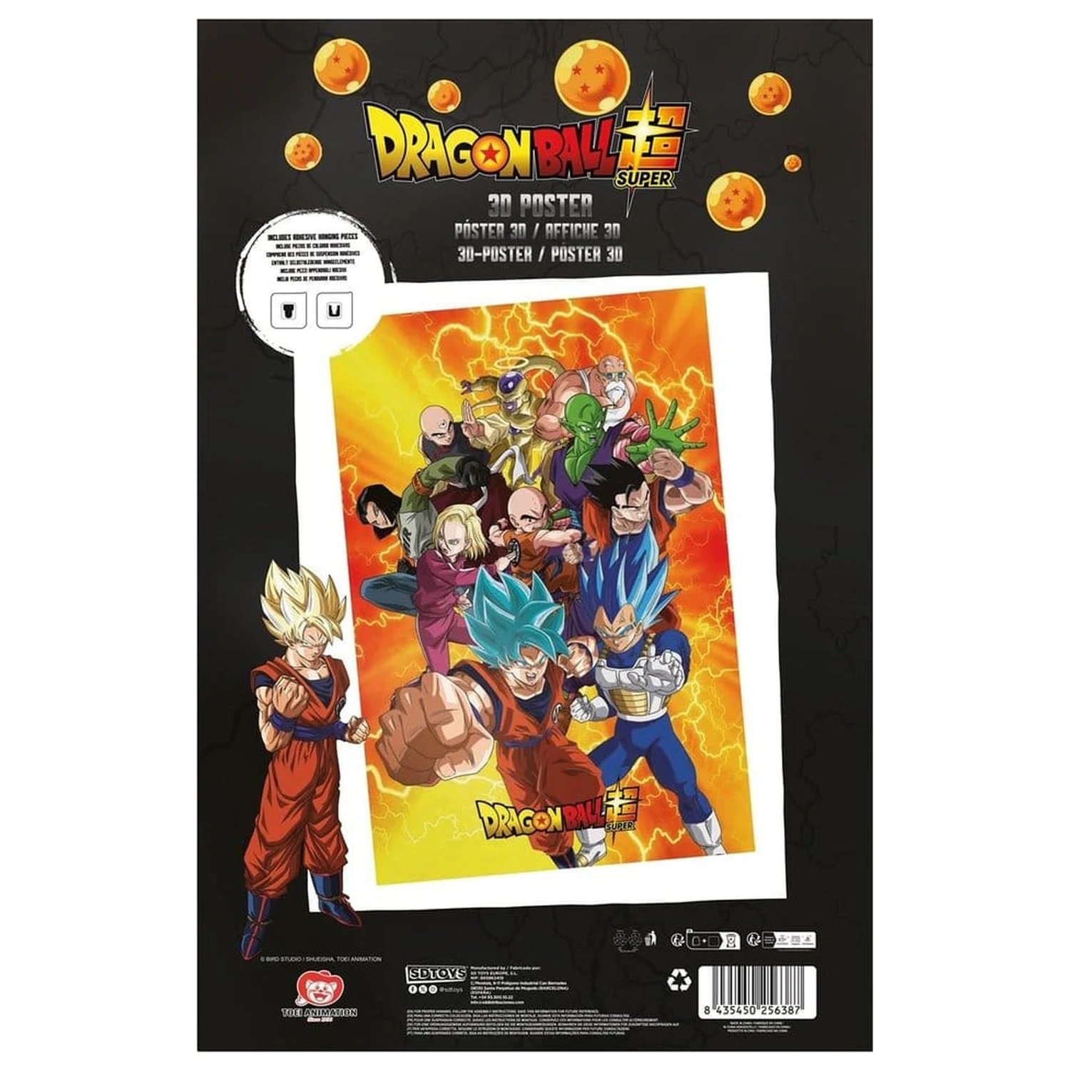 Dragon Ball Super 3D Poster Survival Heroes 38 x 58 cm poza produsului