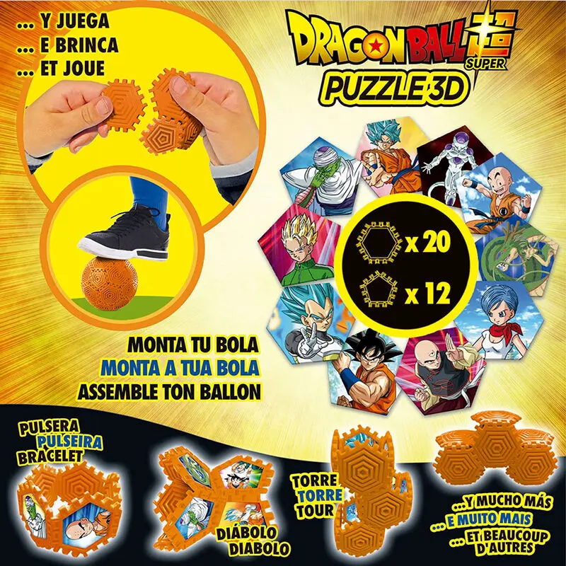 Dragon Ball Super puzzle 3D 32 piese poza produsului