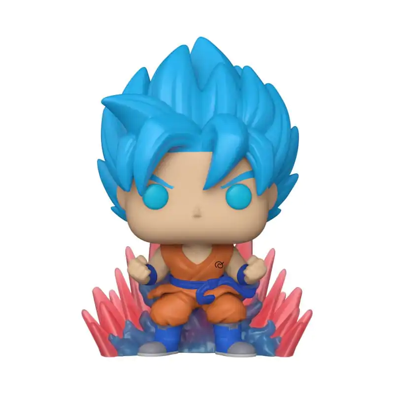 Figurină de Vinil Dragon Ball Super Funko POP! Animation SSGSS Goku (Kaio-Ken Times Twenty)(GW) 9 cm poza produsului