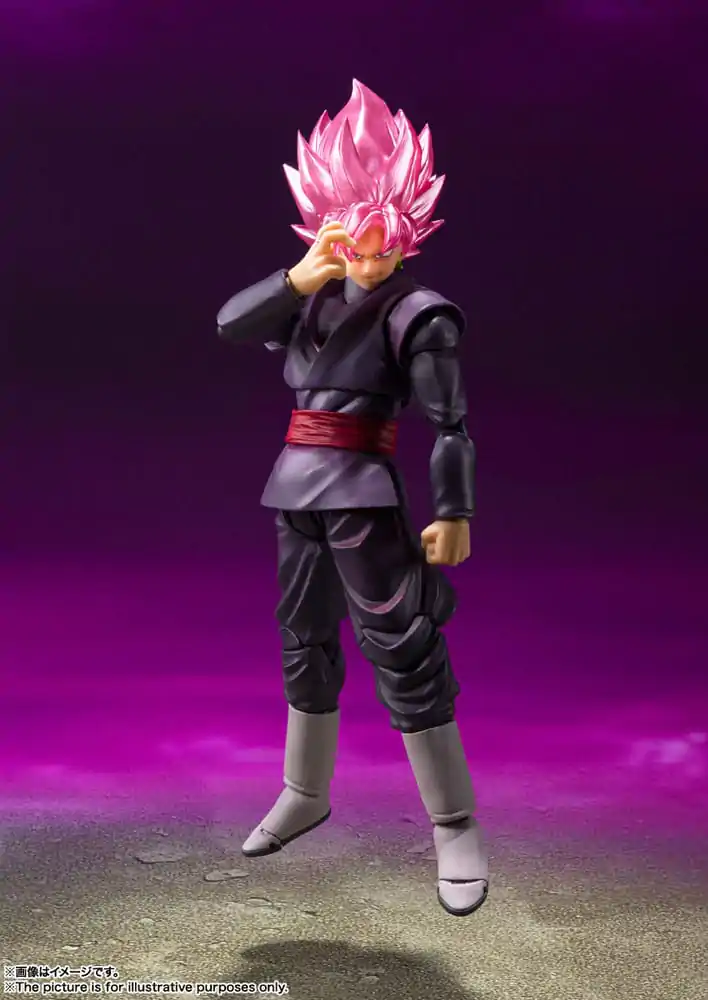 Dragon Ball Super S.H. Figuarts Figura de actiune Goku Black - Super Saiyan Rose Reissue 14 cm poza produsului
