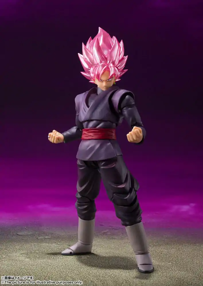 Dragon Ball Super S.H. Figuarts Figura de actiune Goku Black - Super Saiyan Rose Reissue 14 cm poza produsului