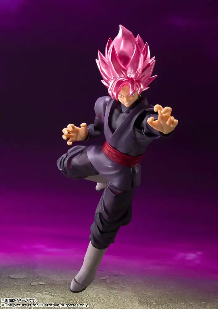 Dragon Ball Super S.H. Figuarts Figura de actiune Goku Black - Super Saiyan Rose Reissue 14 cm poza produsului
