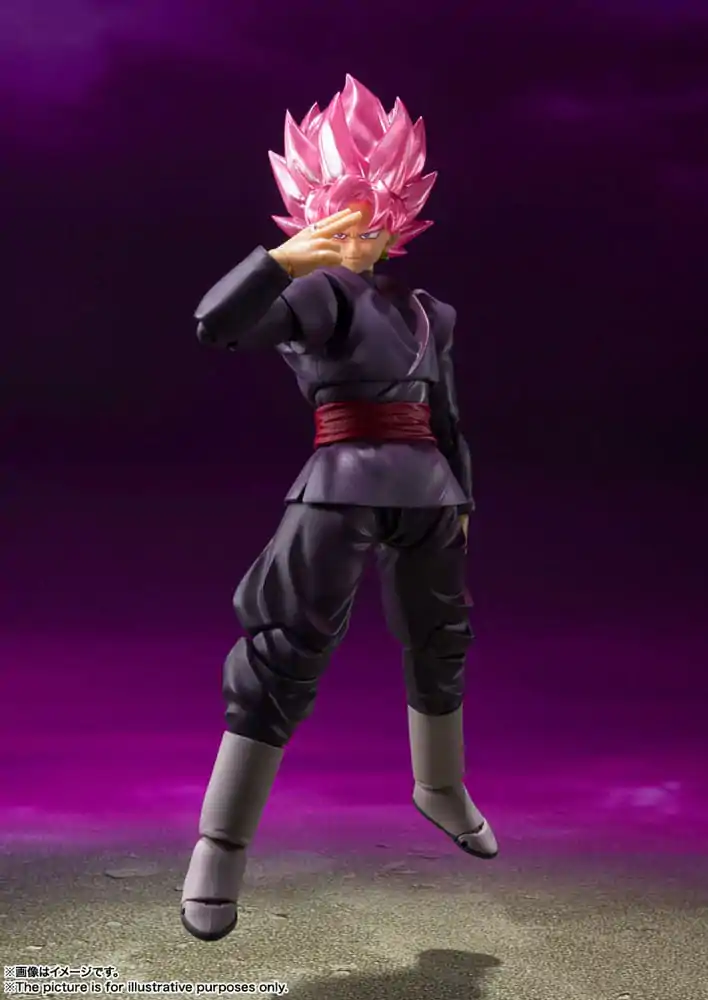 Dragon Ball Super S.H. Figuarts Figura de actiune Goku Black - Super Saiyan Rose Reissue 14 cm poza produsului