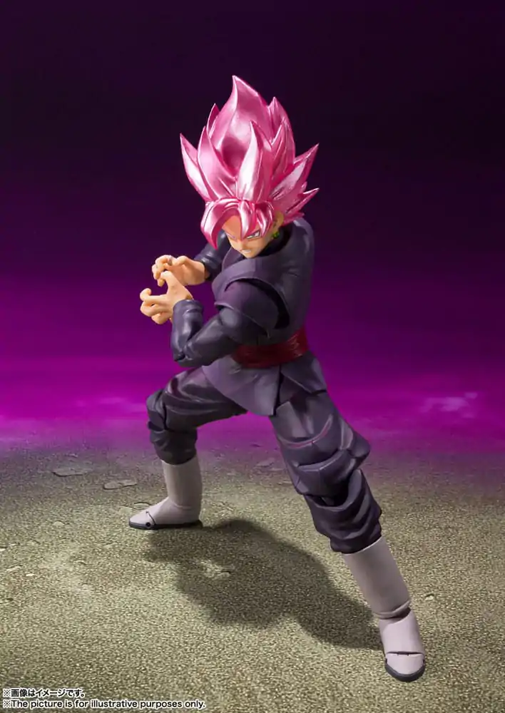 Dragon Ball Super S.H. Figuarts Figura de actiune Goku Black - Super Saiyan Rose Reissue 14 cm poza produsului