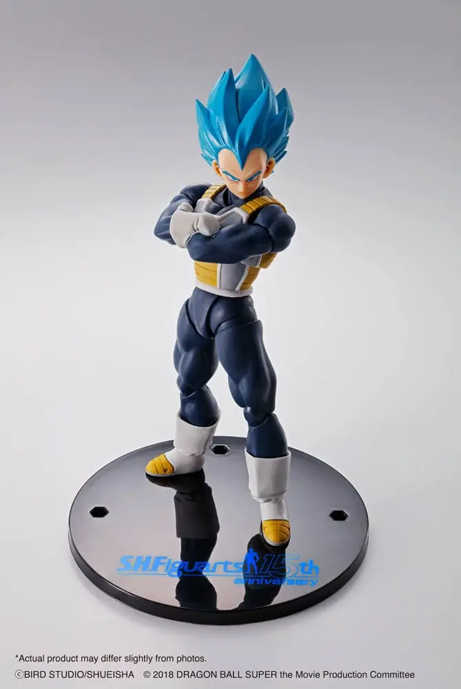Figurină de acțiune Dragon Ball Super S.H. Figuarts Vegeta Super Saiyan Blue (Versiunea Aniversară 15) 14 cm poza produsului