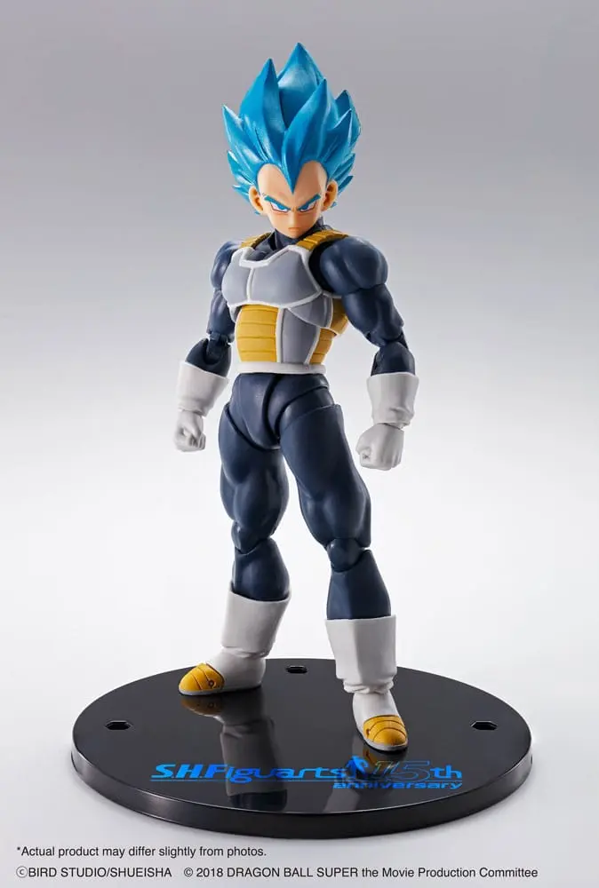 Figurină de acțiune Dragon Ball Super S.H. Figuarts Vegeta Super Saiyan Blue (Versiunea Aniversară 15) 14 cm poza produsului