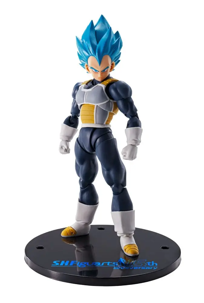 Figurină de acțiune Dragon Ball Super S.H. Figuarts Vegeta Super Saiyan Blue (Versiunea Aniversară 15) 14 cm poza produsului