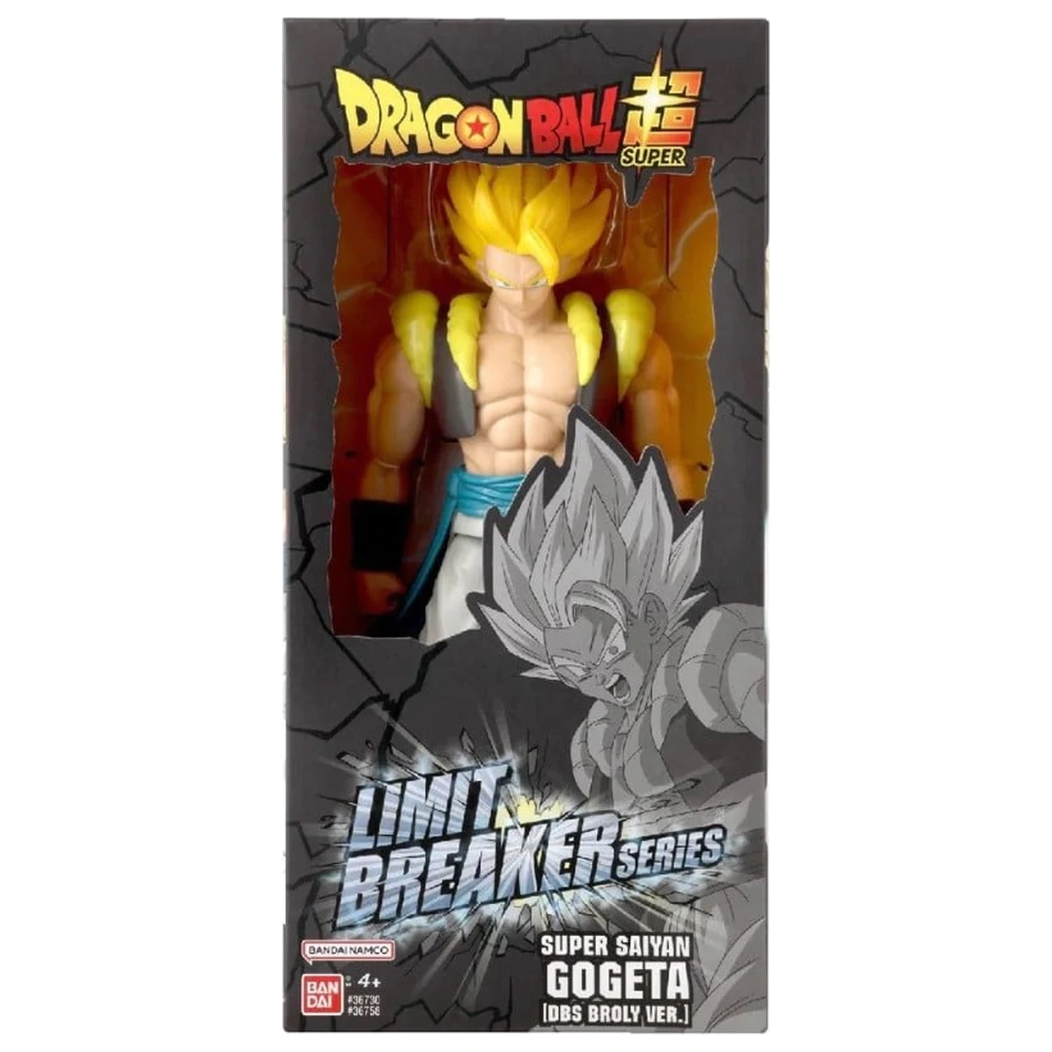 Dragon Ball Super Saiyan Gogeta Giant Figure Limit Breaker 30cm poza produsului