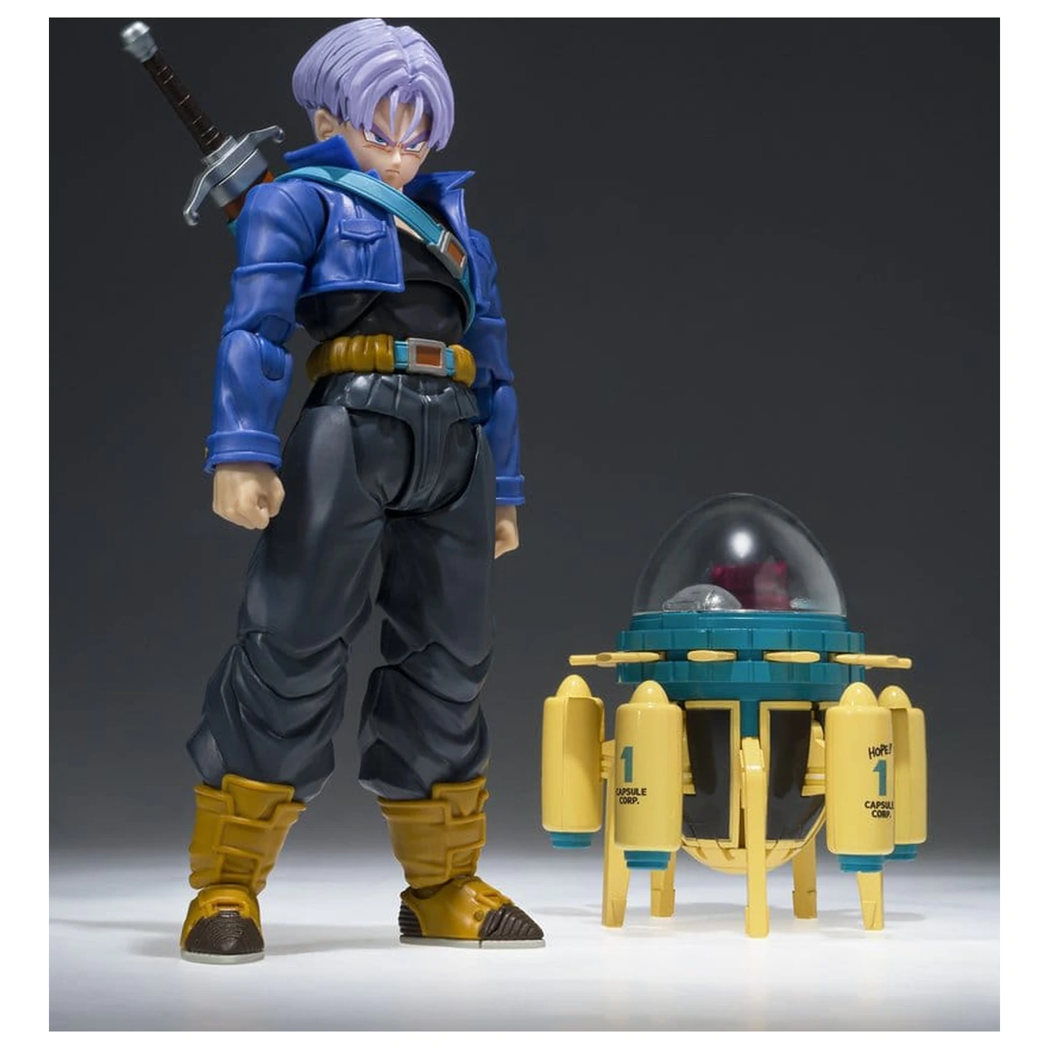 Dragon Ball Z Changearts Figura de actiune Hoi-Poi Capsule No. 433 Masina timpului a lui Trunks 8 cm poza produsului