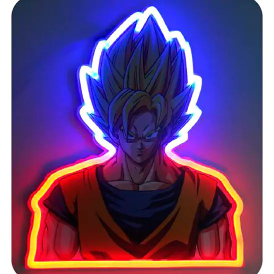 Dragon Ball Z LED Light Goku Super Saiyan 40 cm Lumină LED poza produsului