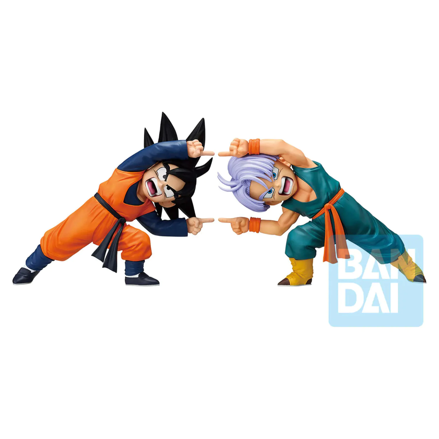 Dragon Ball Z Masterlise Battle of the Super Saiyan Son Goten & Trunks set 2 figurine Ichibansho 9cm poza produsului