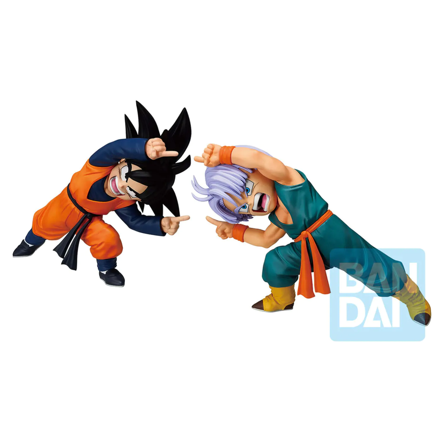 Dragon Ball Z Masterlise Battle of the Super Saiyan Son Goten & Trunks set 2 figurine Ichibansho 9cm poza produsului