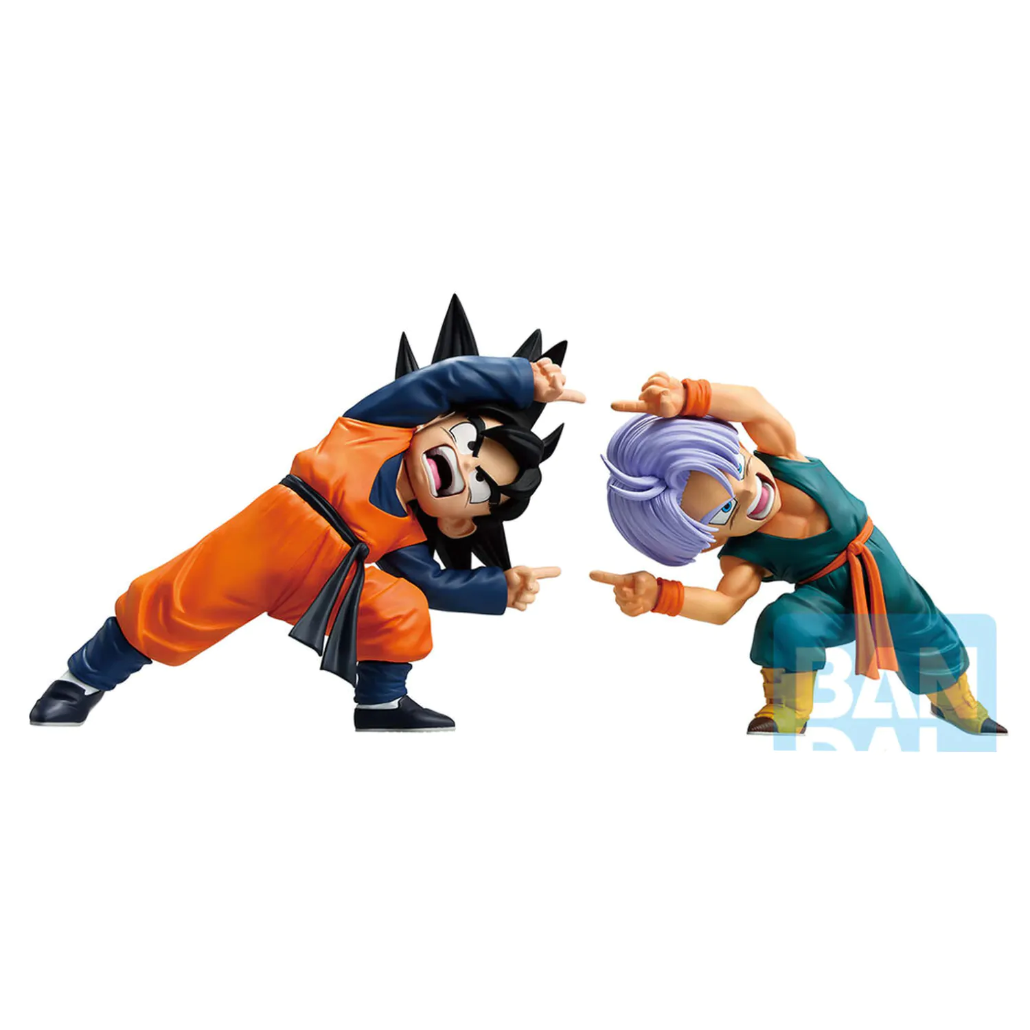 Dragon Ball Z Masterlise Battle of the Super Saiyan Son Goten & Trunks set 2 figurine Ichibansho 9cm poza produsului
