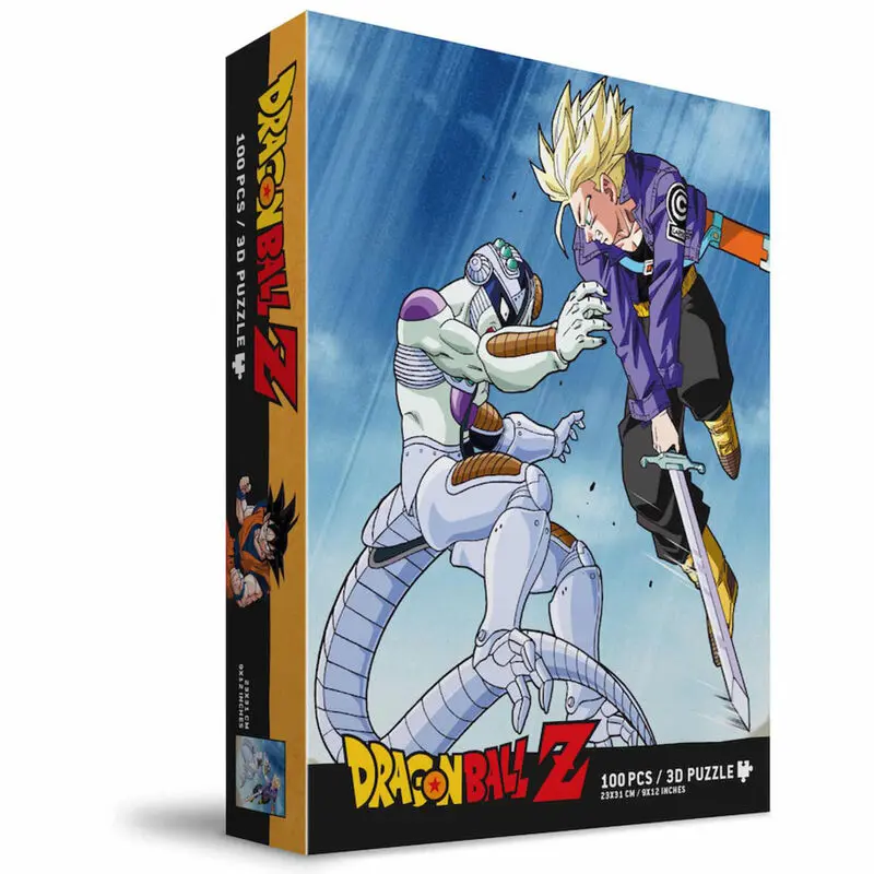 Puzzle Dragon Ball Z cu efect 3D Trunks vs Frieza (100 piese) poza produsului