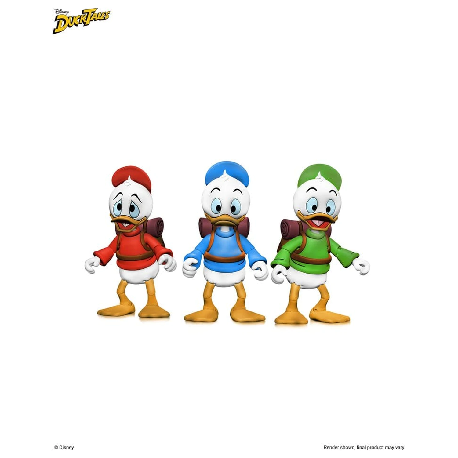 DuckTales Ultimate Action Figures 3-Pack Huey, Dewey, and Louie 18 cm poza produsului