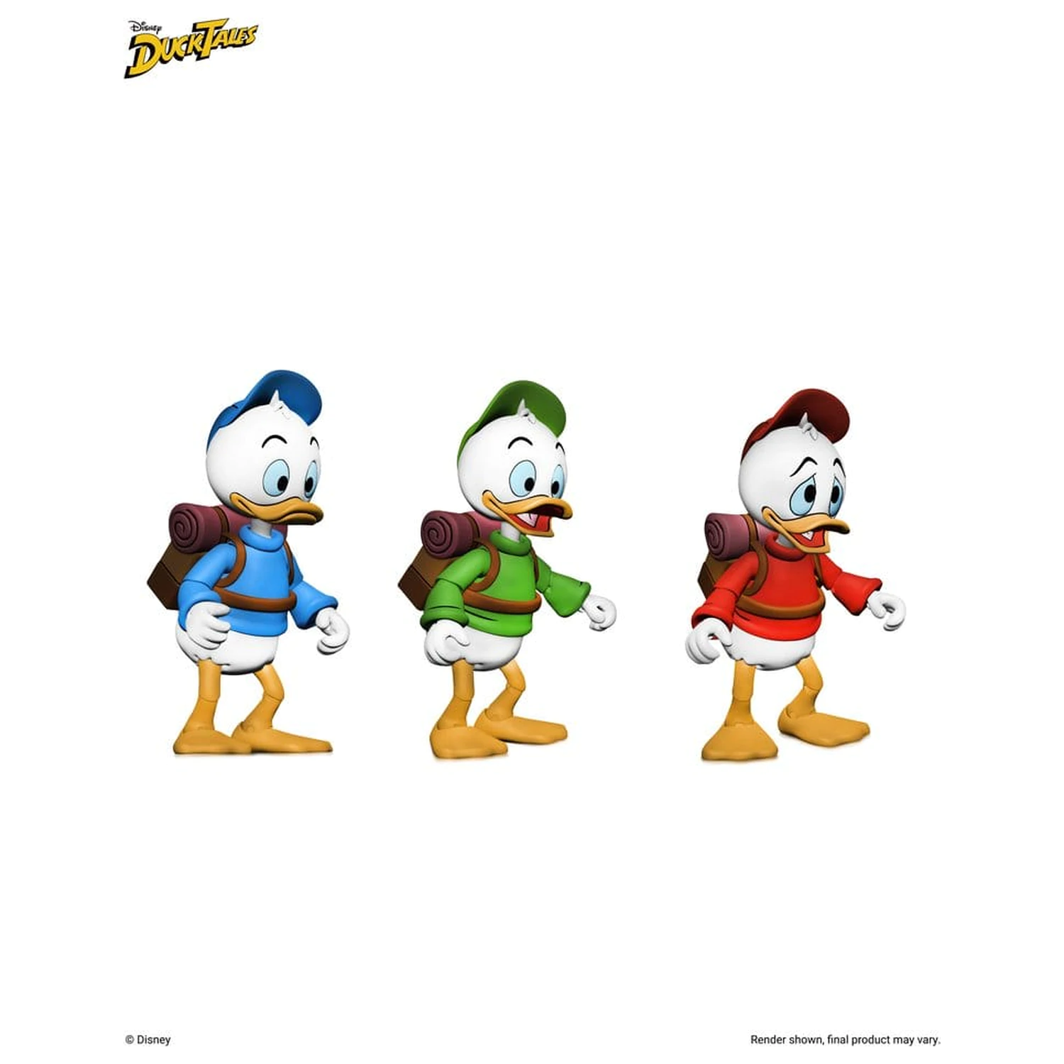 DuckTales Ultimate Action Figures 3-Pack Huey, Dewey, and Louie 18 cm poza produsului