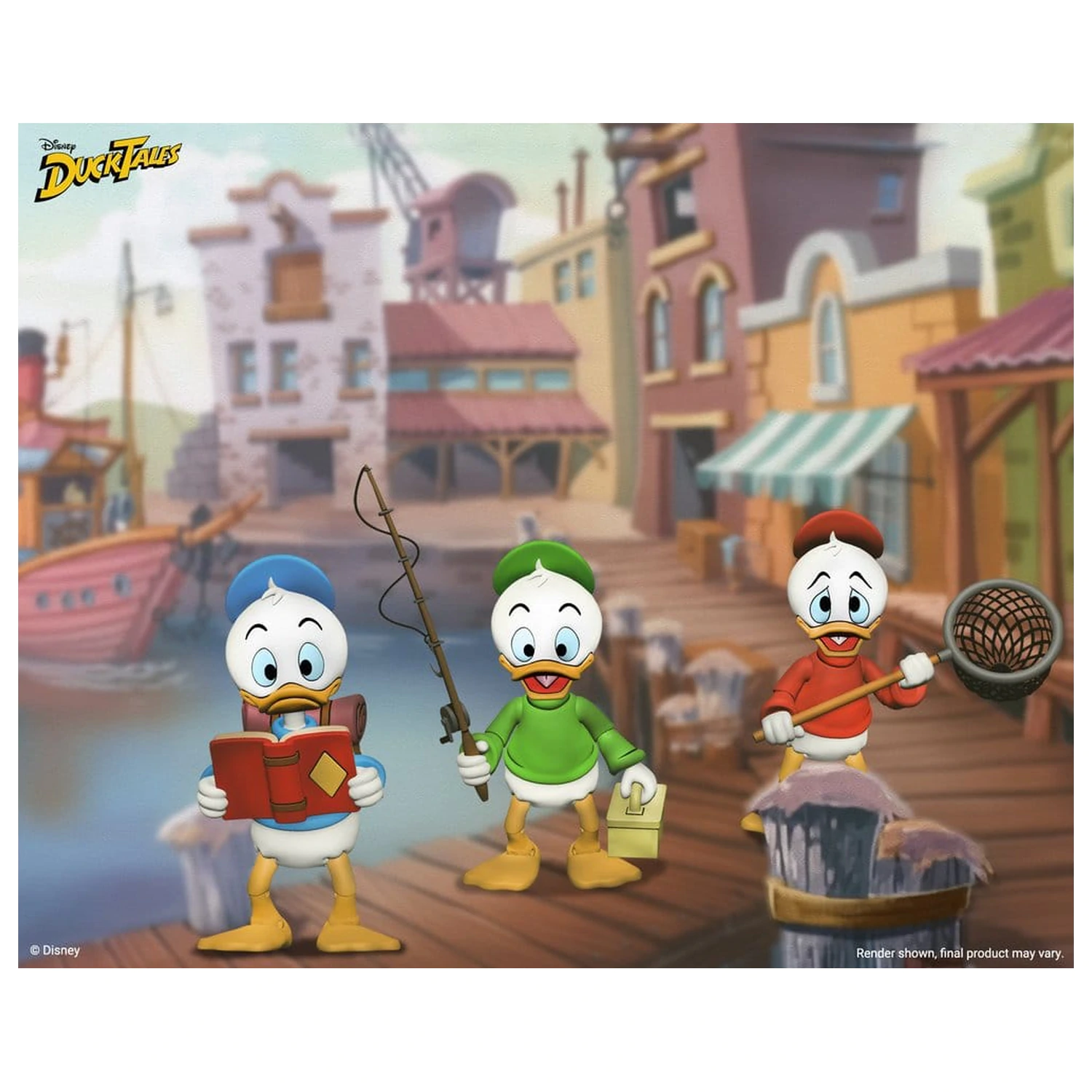 DuckTales Ultimate Action Figures 3-Pack Huey, Dewey, and Louie 18 cm poza produsului