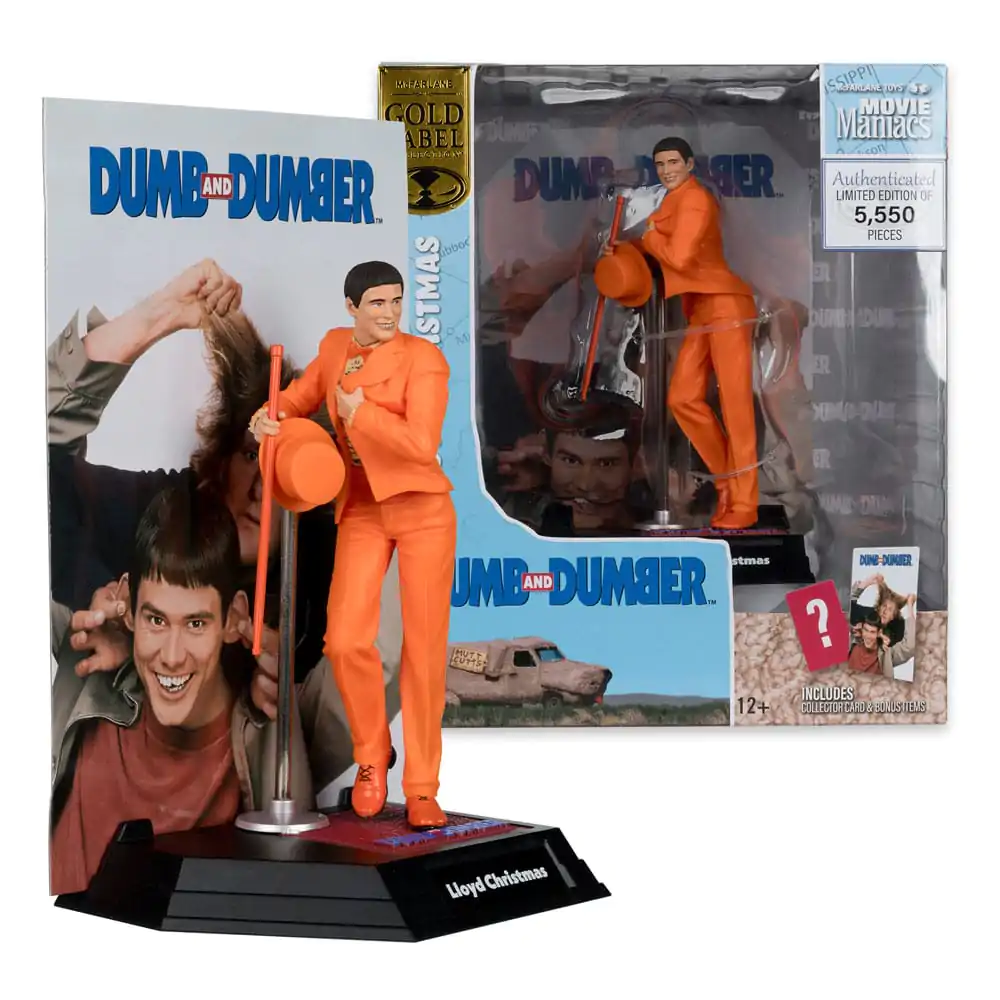 Statuie PVC Dumb and Dumber Movie Maniacs Lloyd Christmas (Gold Label) 15 cm poza produsului