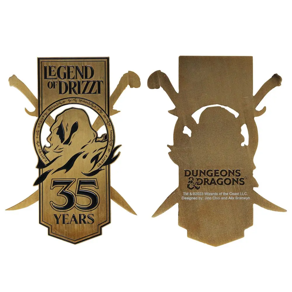 Dungeons & Dragons Metal Card 35th Anniversary Legend of Drizzt Limited Edition poza produsului