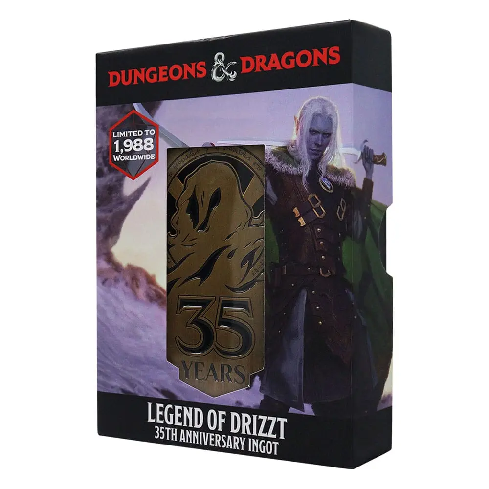 Dungeons & Dragons Metal Card 35th Anniversary Legend of Drizzt Limited Edition poza produsului