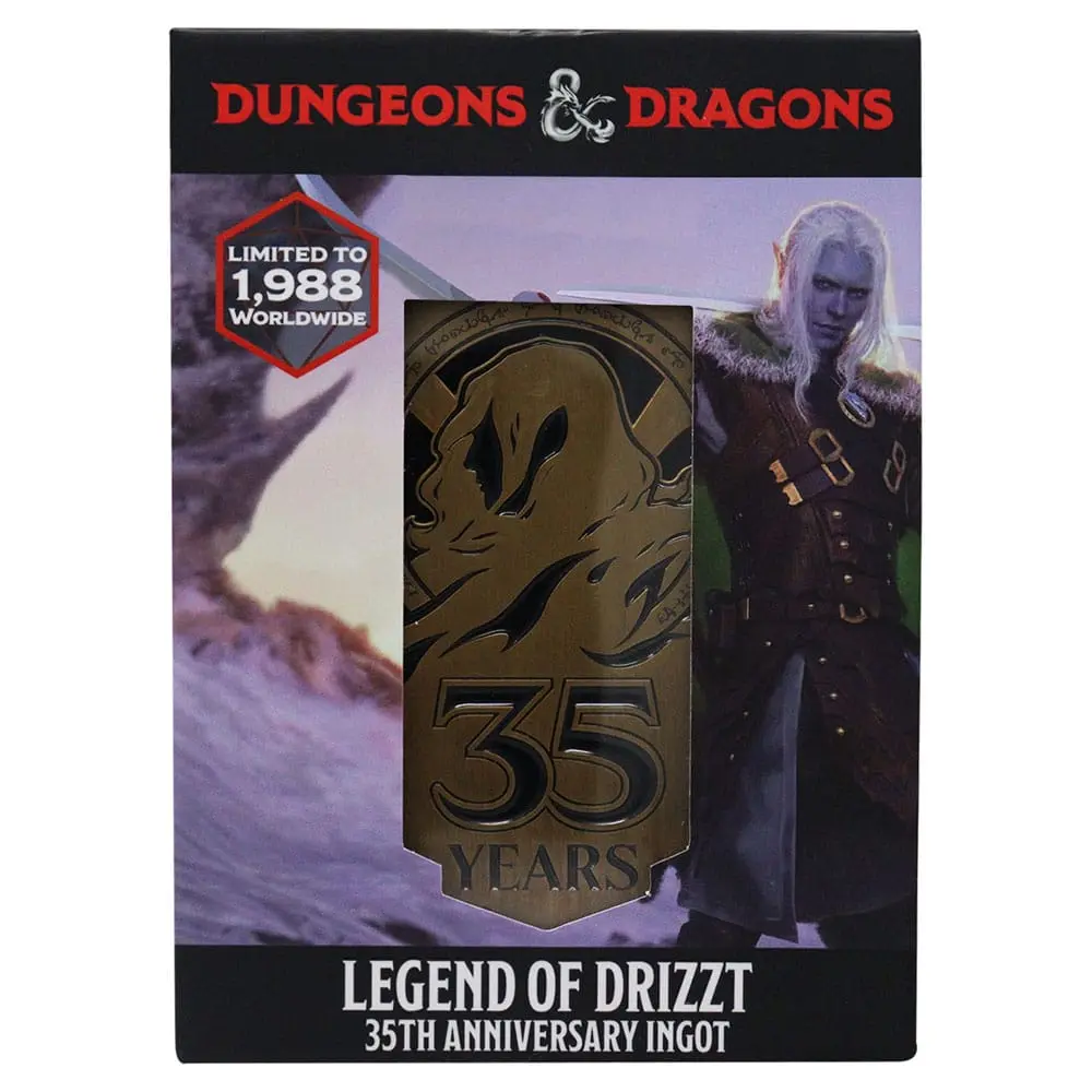 Dungeons & Dragons Metal Card 35th Anniversary Legend of Drizzt Limited Edition poza produsului