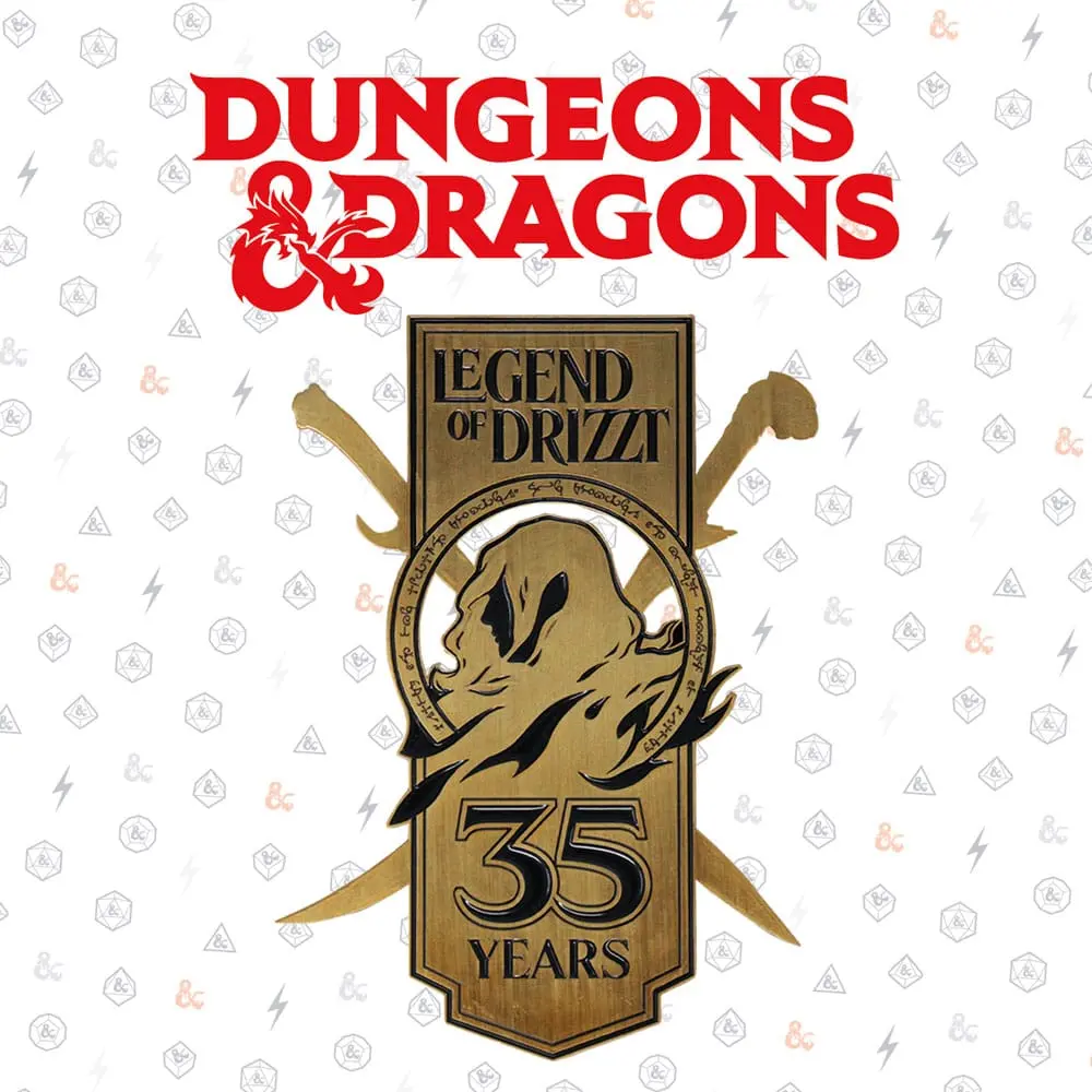 Dungeons & Dragons Metal Card 35th Anniversary Legend of Drizzt Limited Edition poza produsului