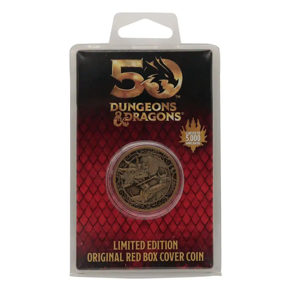 Monedă colecționabilă Dungeons & Dragons Ediția Aniversară 50 de Ani Auriu Antic 4 cm poza produsului