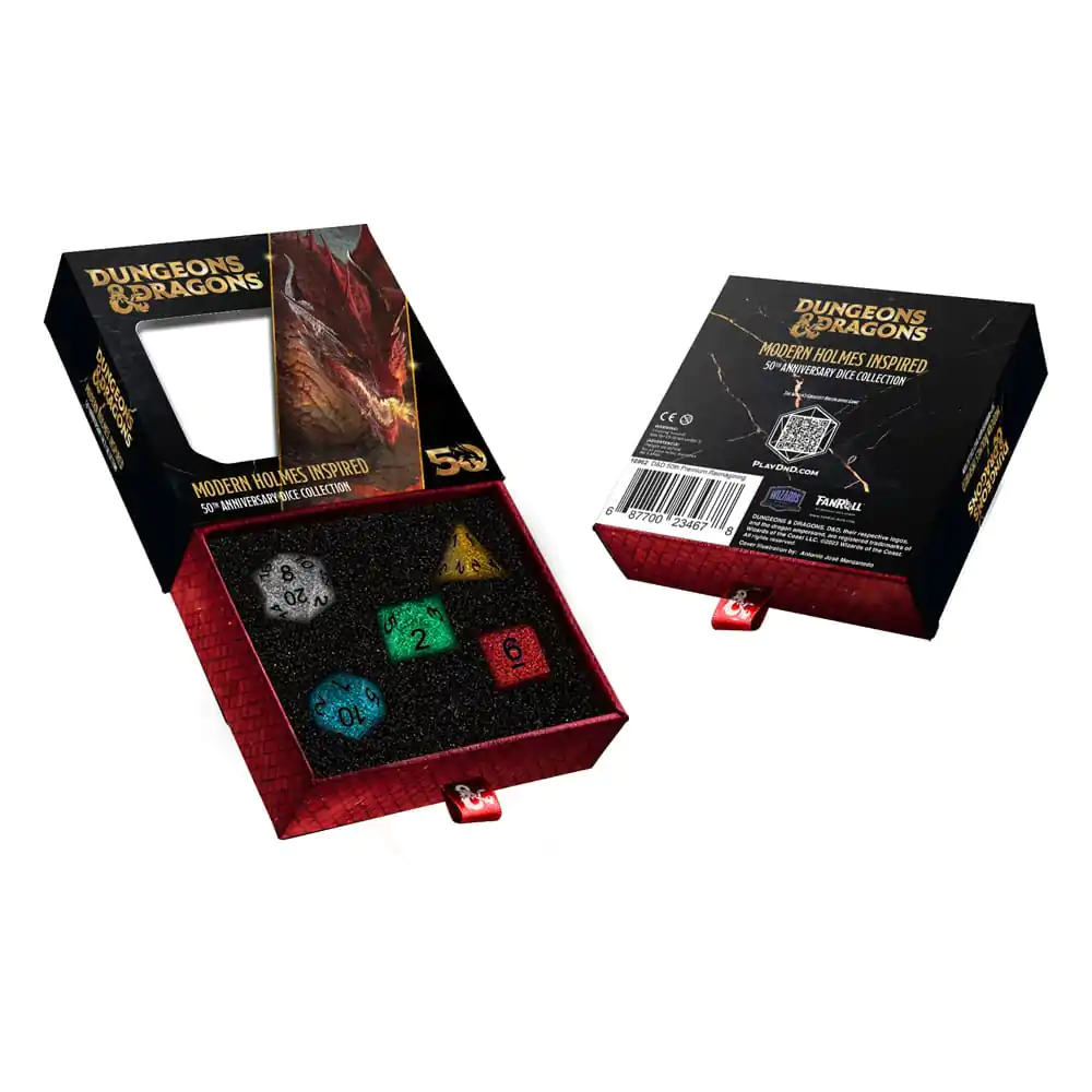 Dungeons & Dragons Dice Set Aniversare 50: Modern Holmes Inspired poza produsului