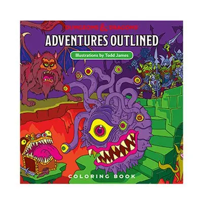 Dungeons & Dragons Adventures Outlined Carte de colorat poza produsului