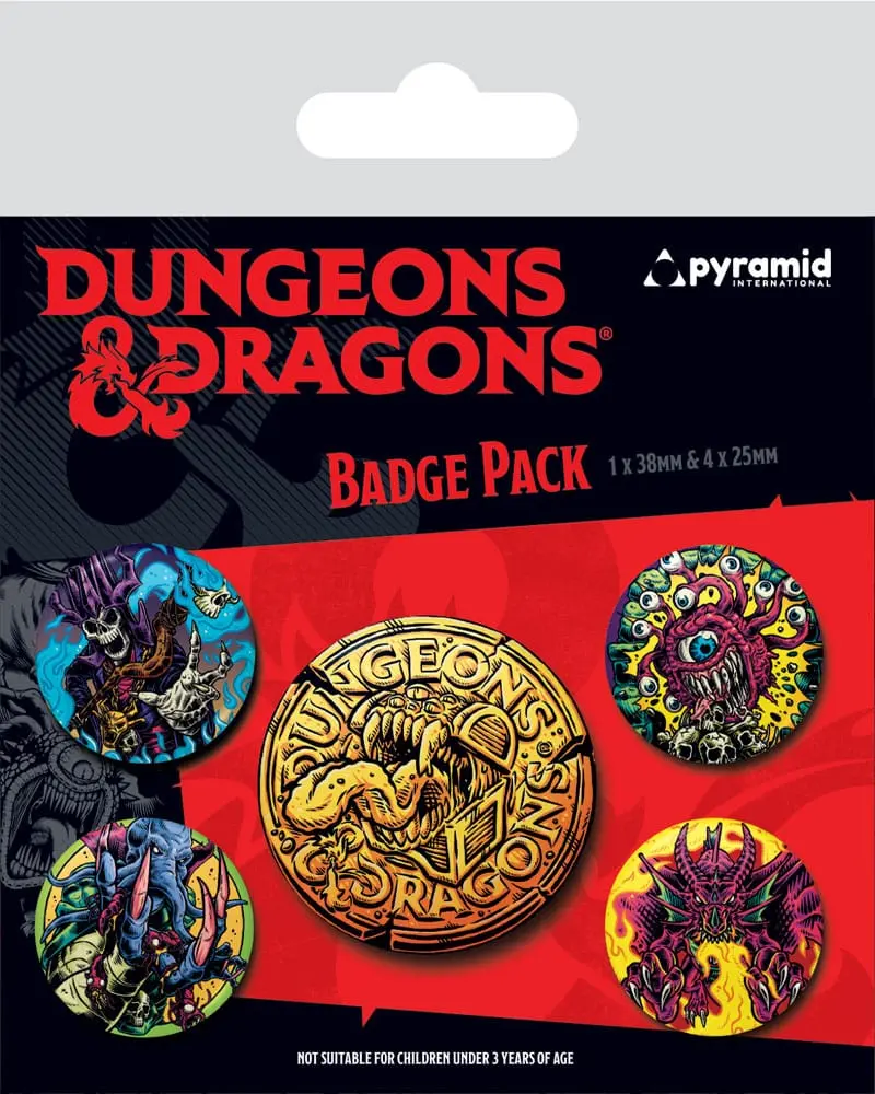 Dungeons & Dragons Pin-Back Butoane Set 5 Bestiale poza produsului