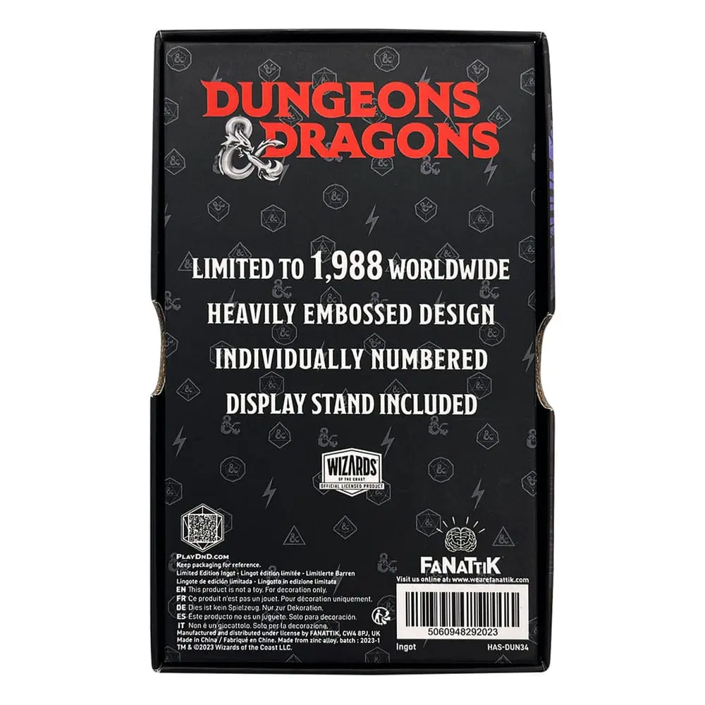 Dungeons & Dragons Metal Card 50th Anniversary Spider Queen Limited Edition poza produsului