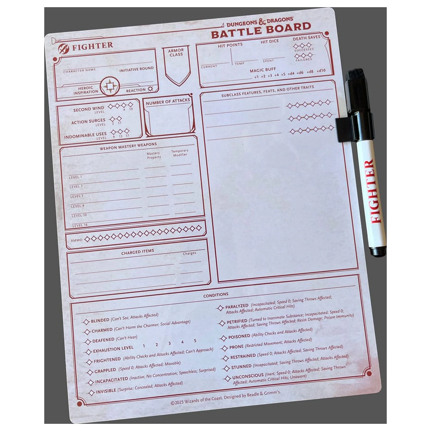 Dungeons & Dragons Battle Board Fighter poza produsului