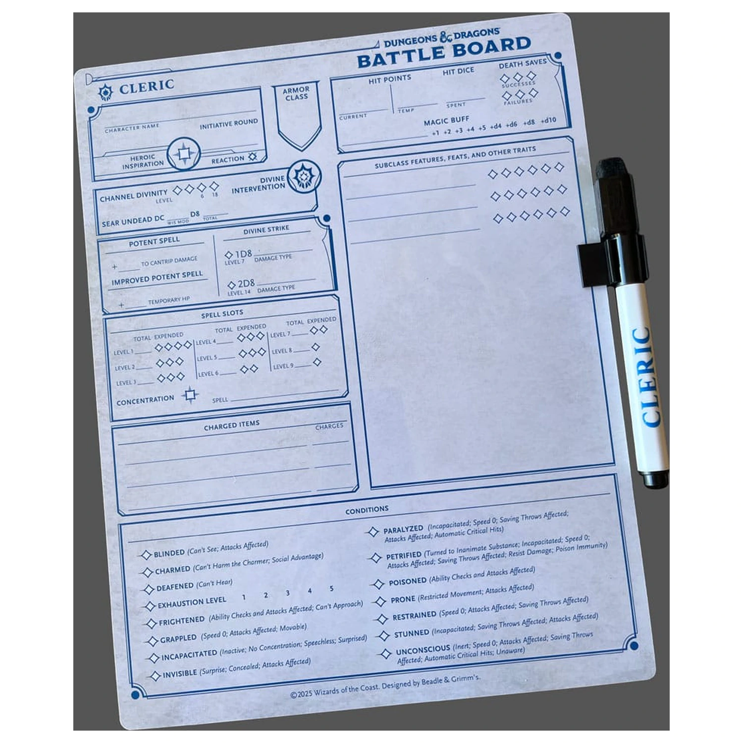 Dungeons & Dragons Battle Board Carnet de notite Cleric poza produsului