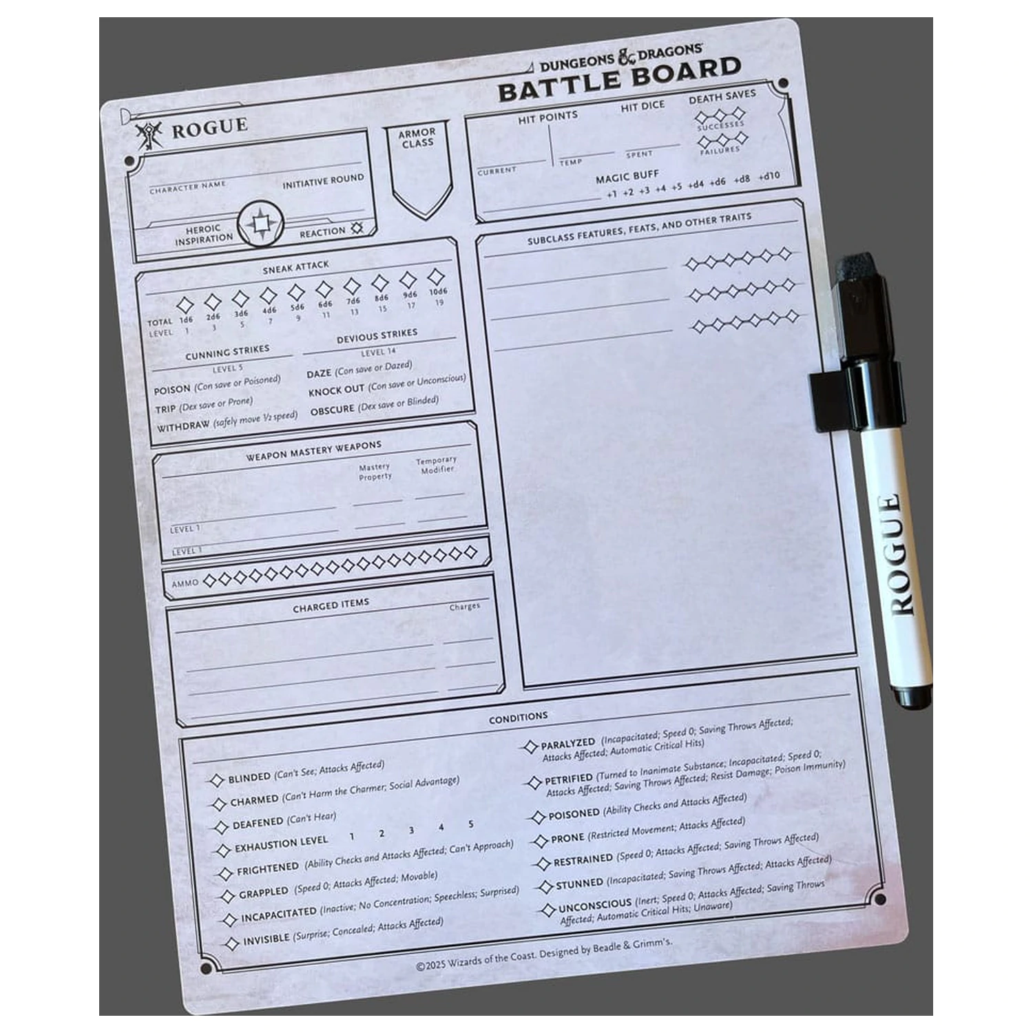 Dungeons & Dragons Battle Board Rogue poza produsului