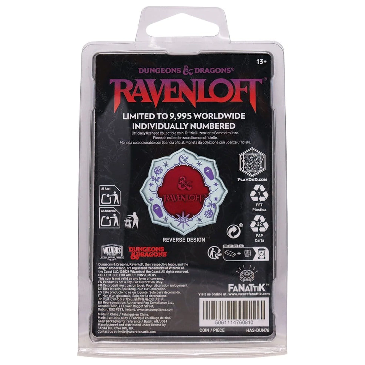 Dungeons & Dragons Moneda de Colectie Ravenloft Editie Limitata poza produsului