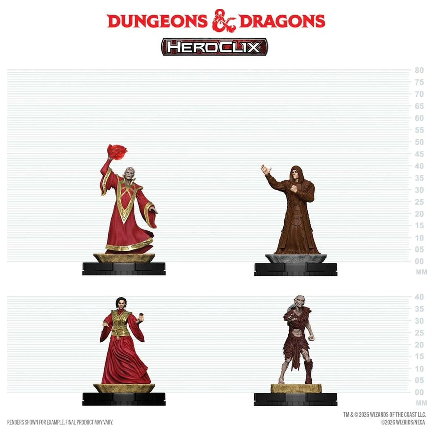 Dungeons & Dragons HeroClix 400: Set de figurine Red Wizards of Thay poza produsului