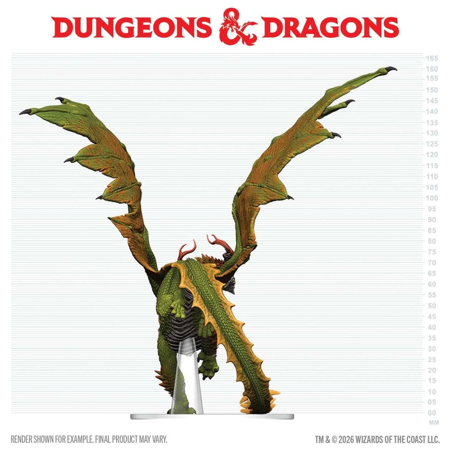 Dungeons & Dragons Icons of the Realms prepainted Miniatures Adult Spirit Dragon 24 cm poza produsului