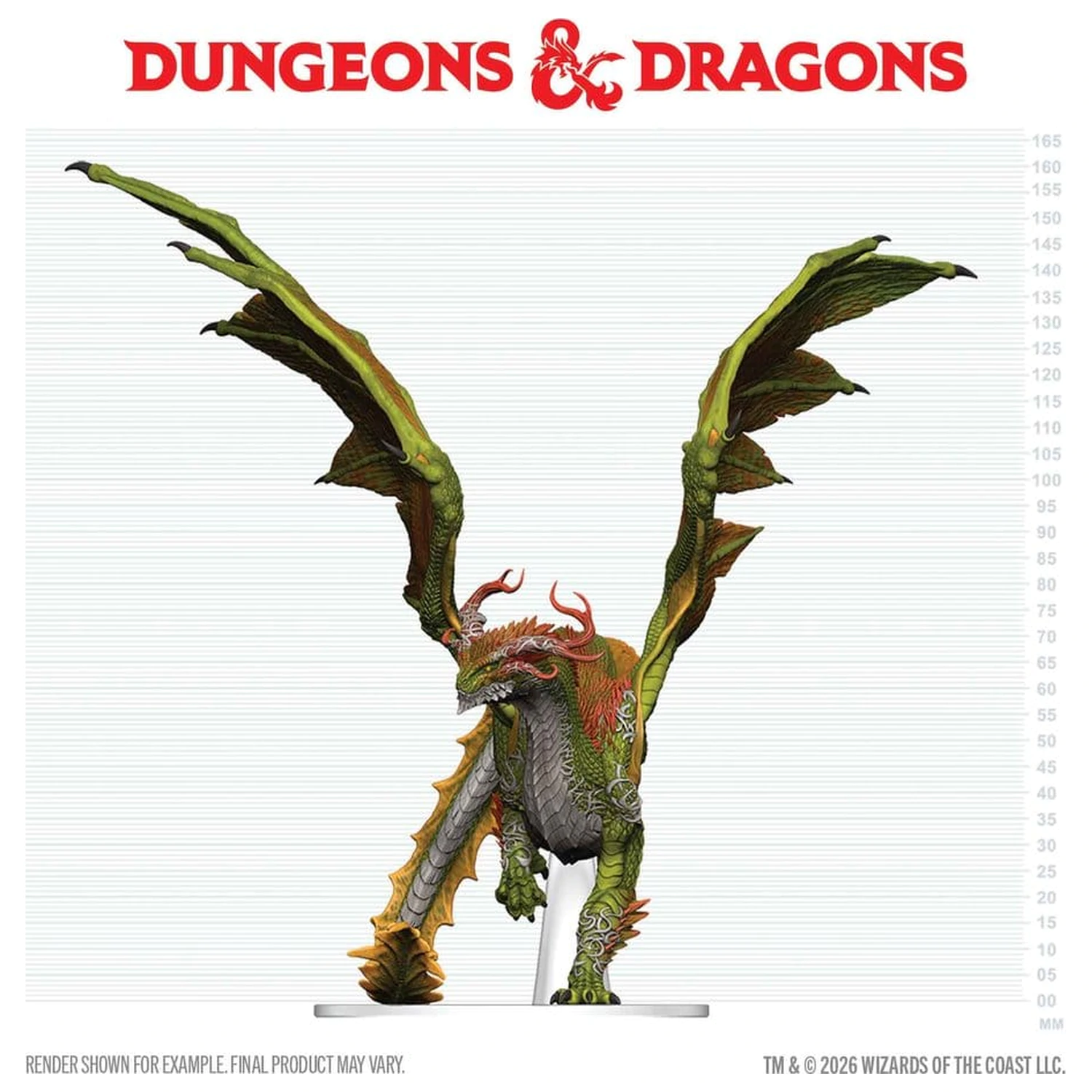 Dungeons & Dragons Icons of the Realms prepainted Miniatures Adult Spirit Dragon 24 cm poza produsului