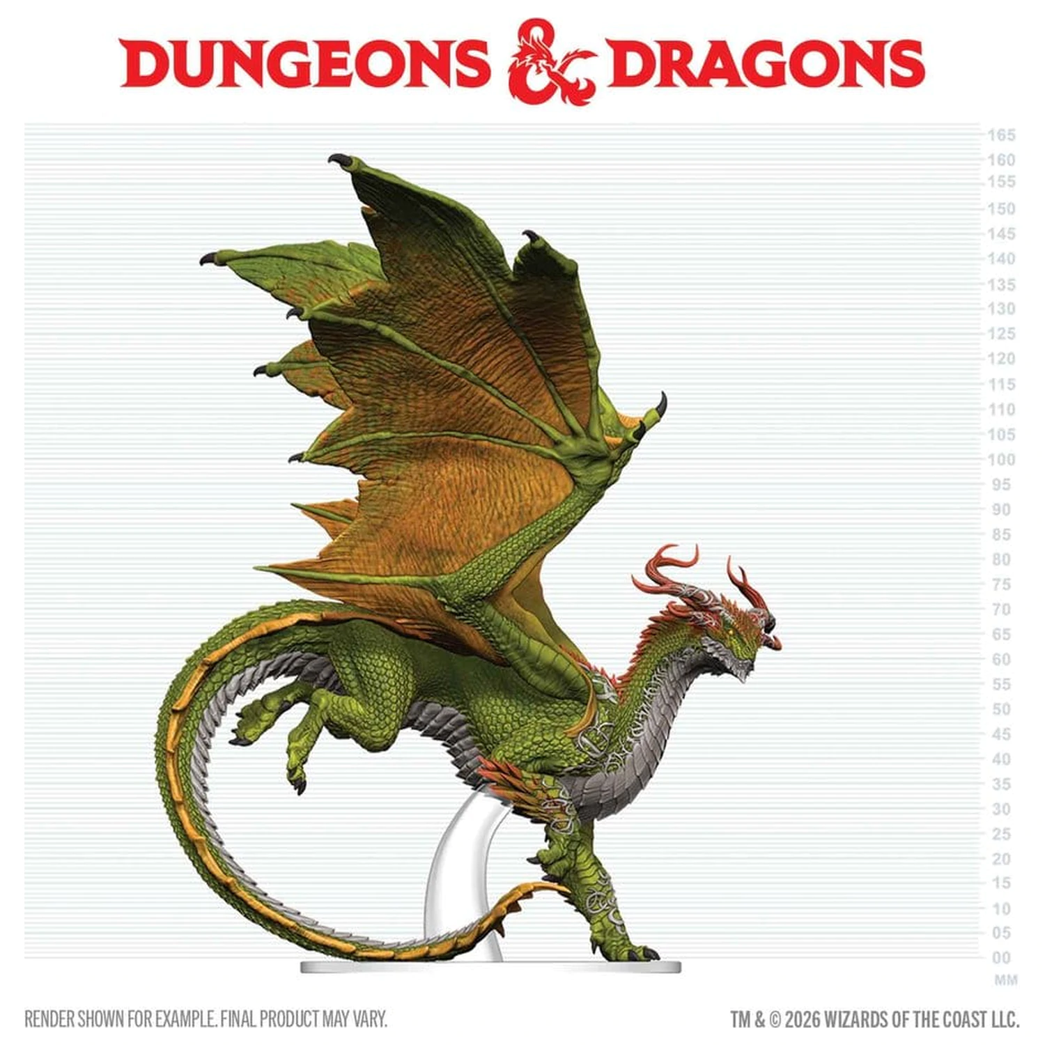 Dungeons & Dragons Icons of the Realms prepainted Miniatures Adult Spirit Dragon 24 cm poza produsului