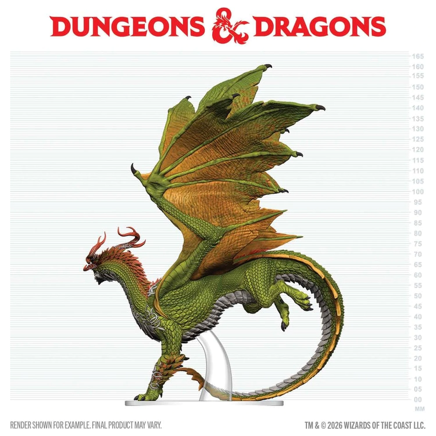 Dungeons & Dragons Icons of the Realms prepainted Miniatures Adult Spirit Dragon 24 cm poza produsului