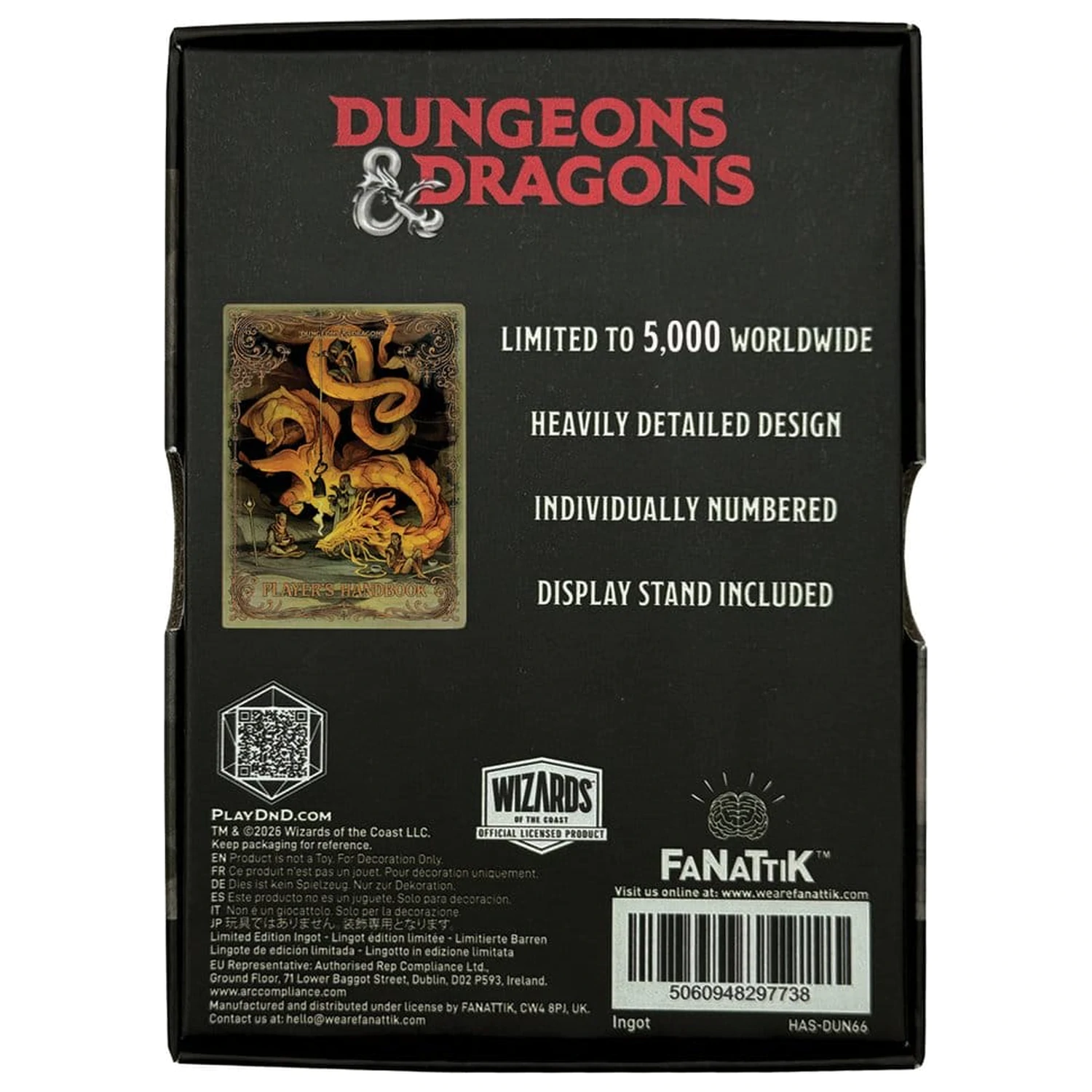 Dungeons & Dragons Ingot Player's Handbook Alternate Cover Editie Limitata poza produsului