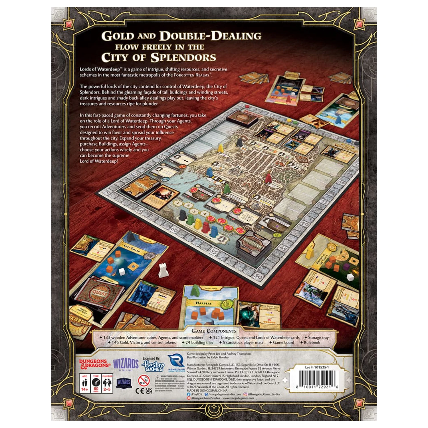 Dungeons & Dragons joc de societate Lords of Waterdeep Versiunea engleză poza produsului