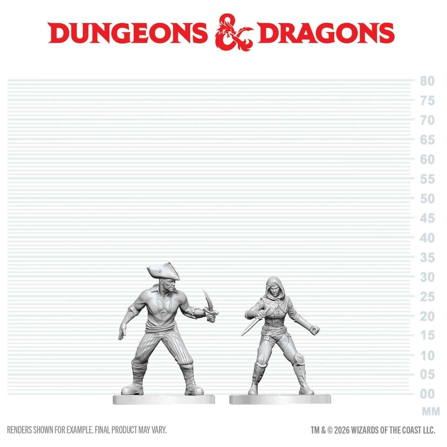 Dungeons & Dragons Nolzur's Marvelous Miniatures Miniatură nevopsită Bandit & Pirate 14 cm poza produsului