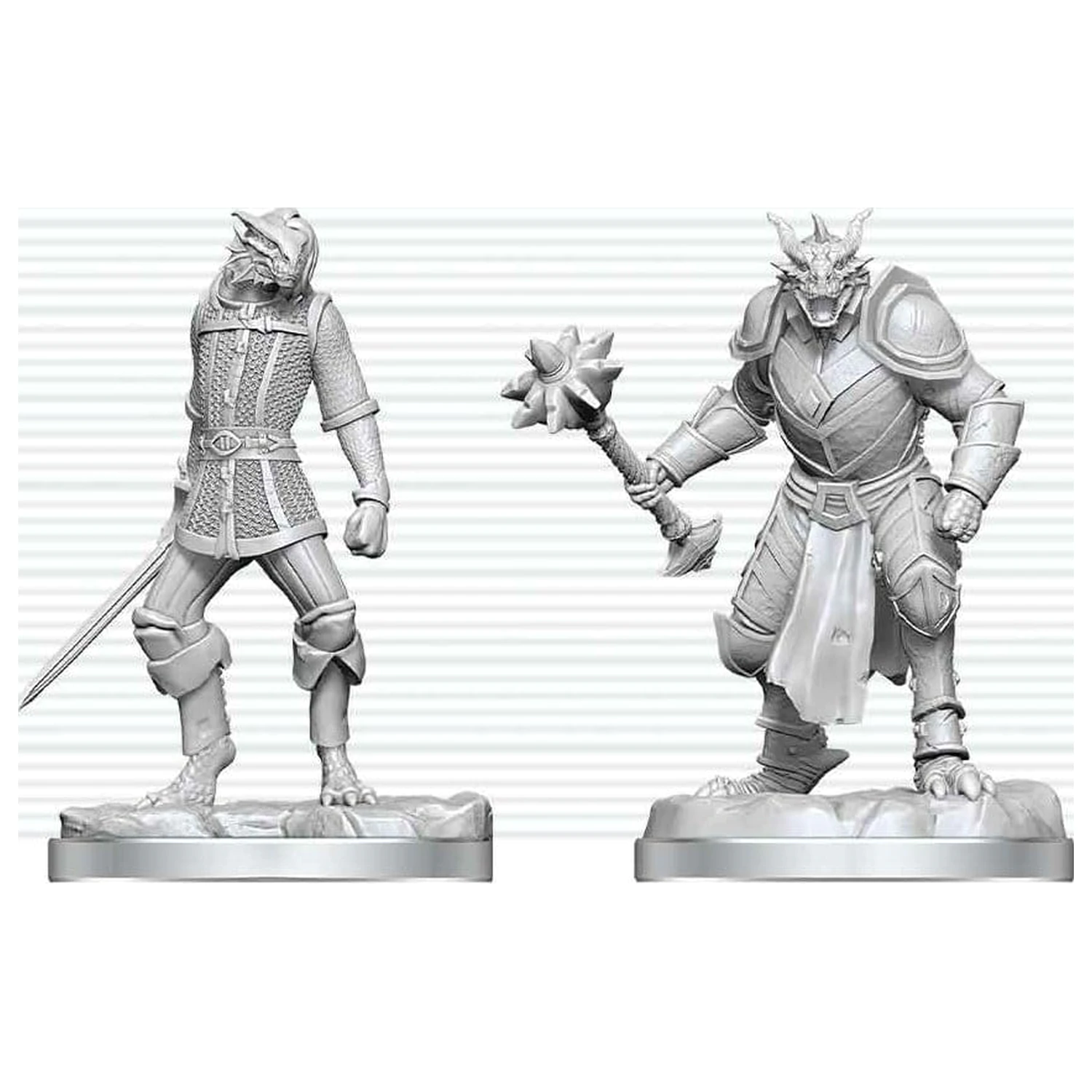 Dungeons & Dragons Nolzur's Marvelous Miniatures Miniatură nevopsită Dragonborn Paladin & Dragonborn Squire 14 cm poza produsului